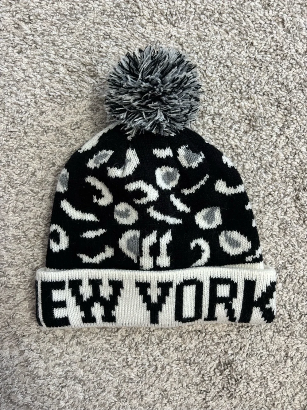 new york pom beanie